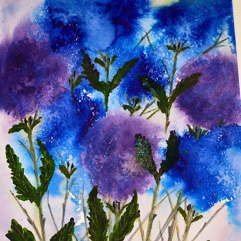 Original Watercolor 16x20 God’s Bouquet